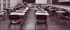 Back-of-a-classroom-in-black-and-white