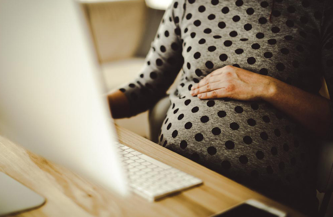 Pregnant-working-from-home