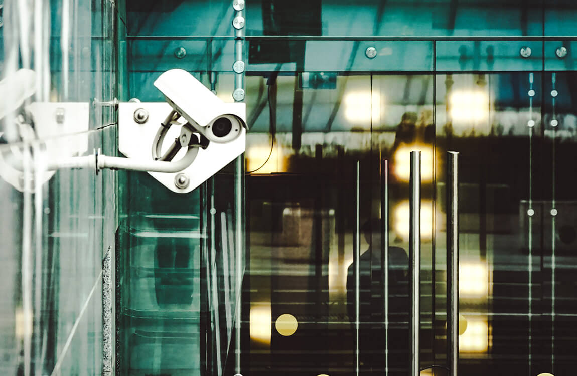 security camera outside building
